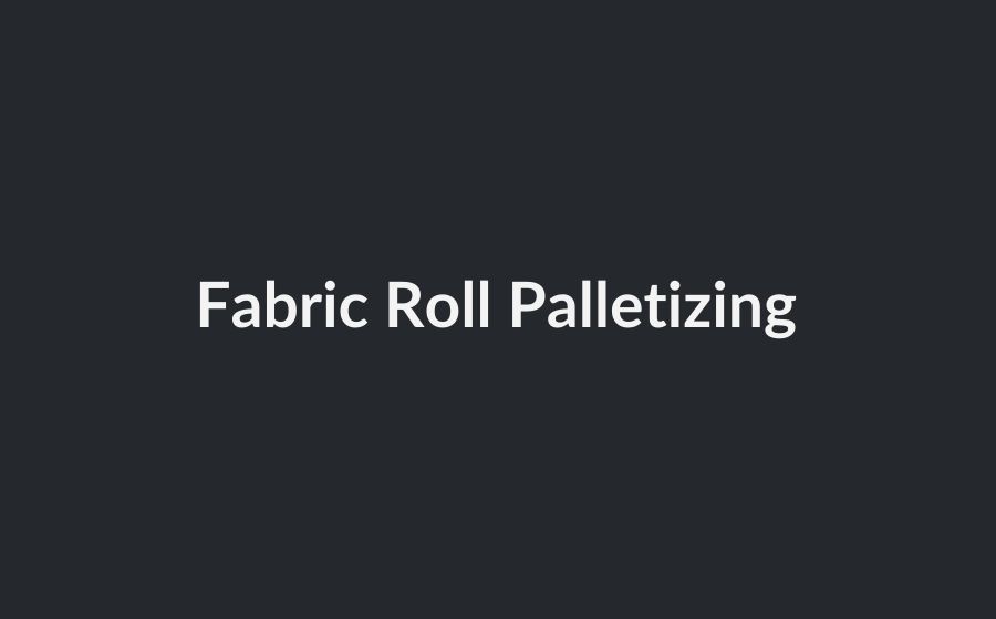 Connected palletizing flow for roll warehouse output